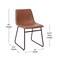 Flash Furniture 18" Light Brown LeatherSoft Dining Chairs, 2PK ET-ER18345-18-LB-BK-GG - alternate 10